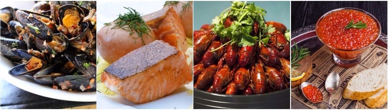 Peixe, caviar e frutos do mar para aumentar a potência masculina